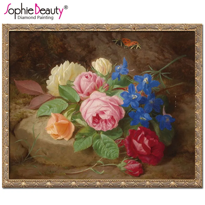 Набор для алмазной вышивки цветы розы|diamond painting stitch|diamond paintingdiy diamond |