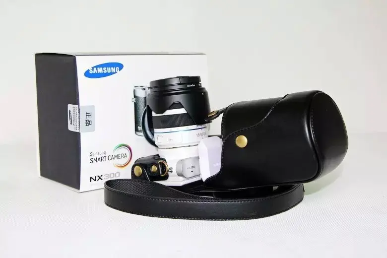 Винтажная кожаная сумка для камеры Samsung NX300 чехол с плечевым ремнем из