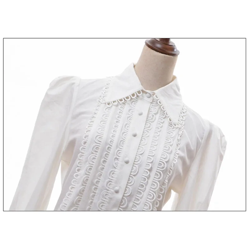 HIGH QUALITY Newest Fashion 2020 Designer Blouse Women's Long Sleeve Lace Embellished Shirt |