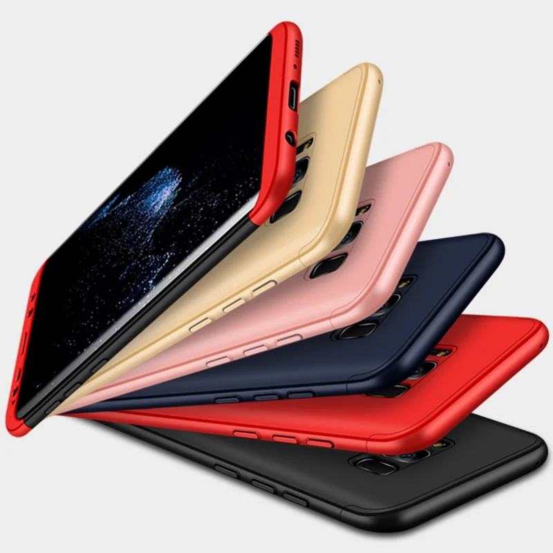 Защитный чехол 3 в 1 для Samsung Galaxy S9 S8 Plus S6 S7 Edge J3 J5 J7 2017 A8 2018 роскошный жесткий из