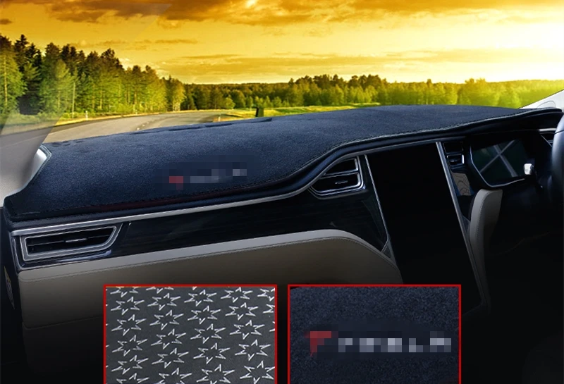 Для моделей TESLA модель S 2014 2018 крышка приборной панели коврик солнцезащитный