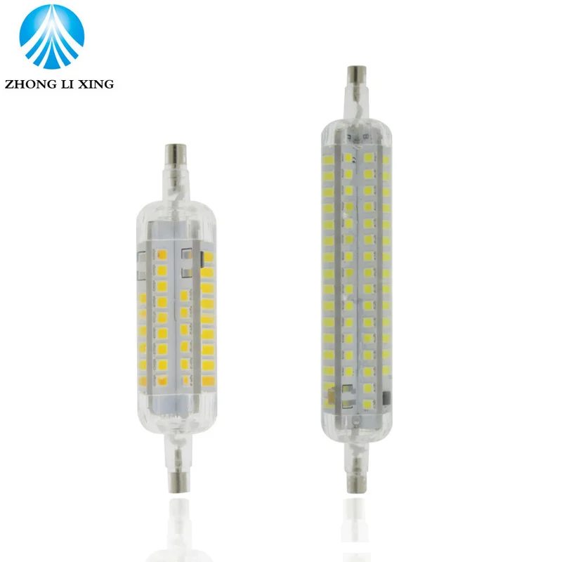 Led R7S лампочки 12 W 30 78 мм 118 силиконовый светодиодные лампы SMD2835 220 V лампада заменить