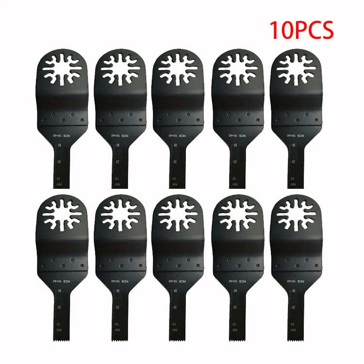 10PCS 20 шт. 10*40 стандартный Осциллирующий многофункциональный инструмент пилы аксессуары для электроинструментов как Fein Multimaster, Dremel, с экспортным качеством - Цвет: 10PCS