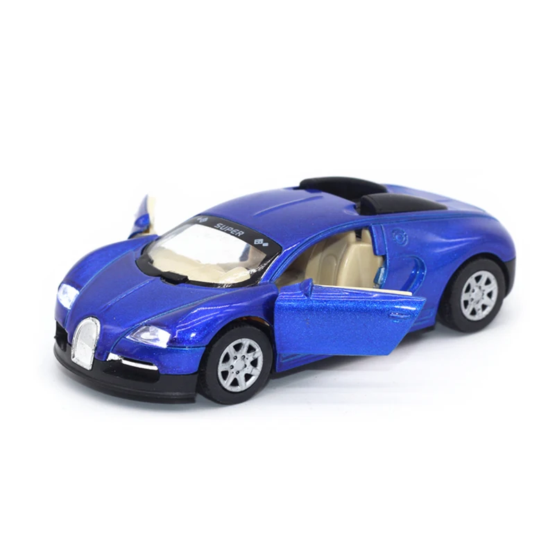 1:36 Bugatti Veyron Diecasts Сплава Модели Автомобиля Игрушка Мальчика Горячей колеса