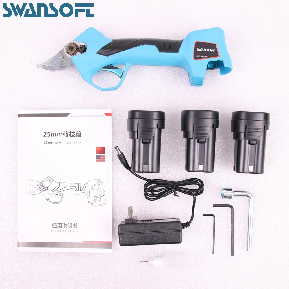 Ножницы для резки фруктовых деревьев с литиевой батареей диаметром 25