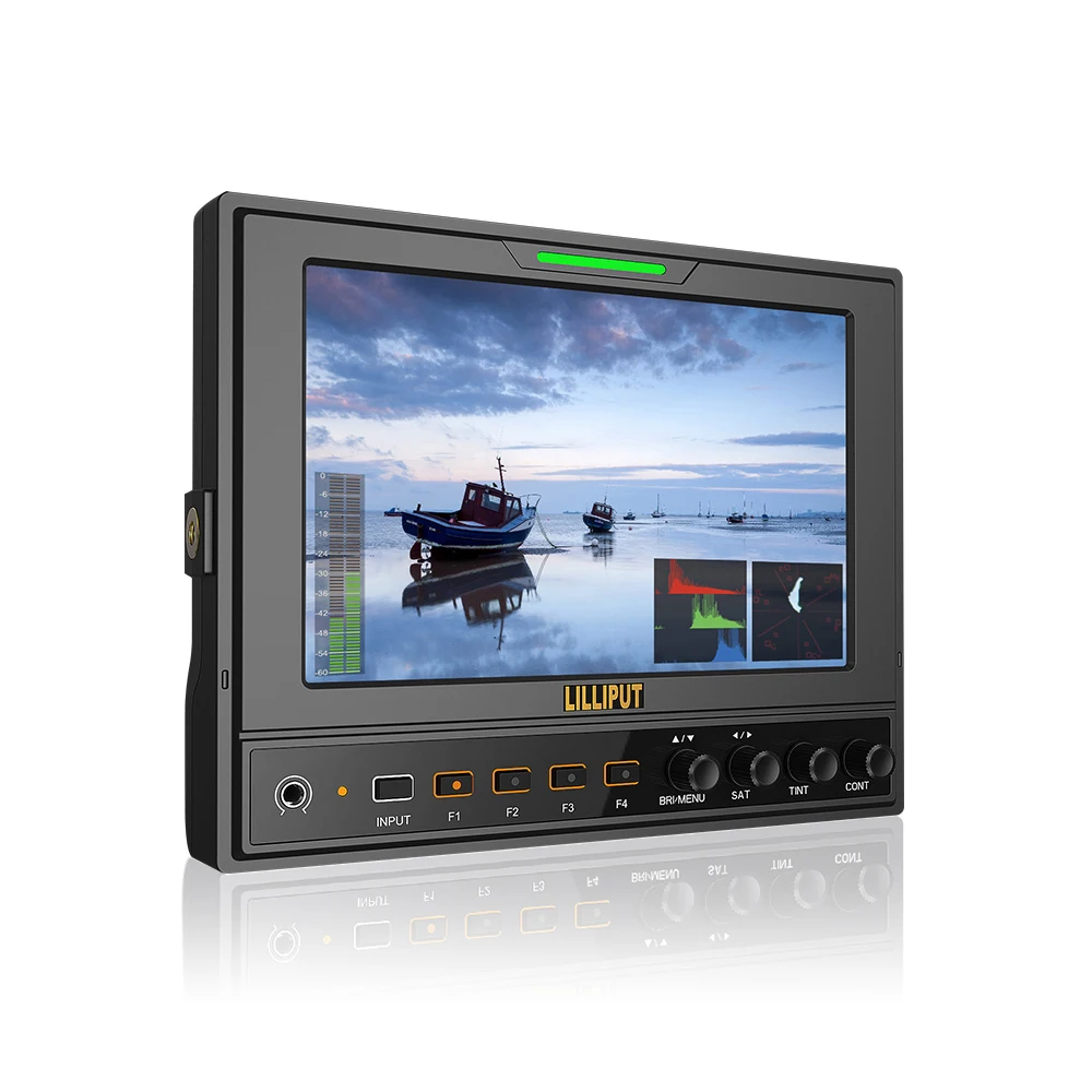 LILLIPUT 662/S " светодиодный ips HD накамерный полевой 3G-SDI монитор с HDMI YPbPr RGB AV IN OUT Cross конвертер 1280*800 металлический корпус