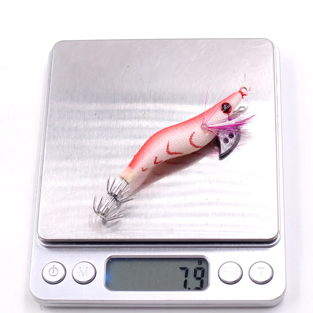 1Pcs 8cm 11g Squid Hook Hard Wood Shrimp For Sea Carp Fly Fishing Spinner Bait Accessories Hooks Tool Wobblers Fish Sport lures | Спорт и