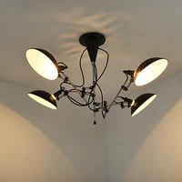 modern black adjustable stainless steel chandelier lighting ceiling chandelites for living room bedroom kitchen fixture lights