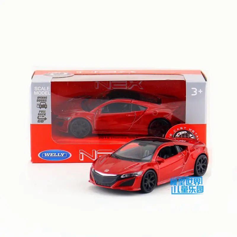 

Welly игрушечная, литая модель автомобиля, масштаб 1:36, Япония, Honda 2015, Acura Super, отодвинуть автомобиль, образовательная коллекция, подарок для дет...