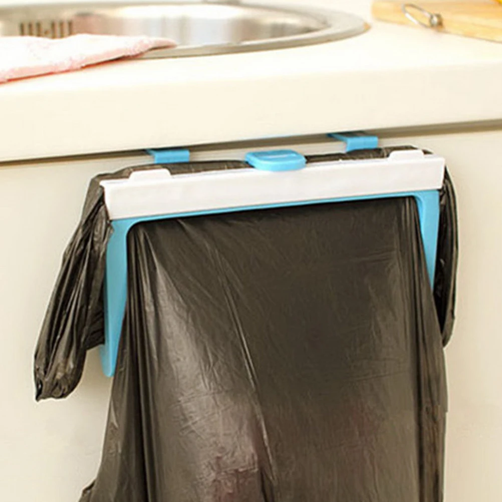 1 шт. портативная складная пластиковая вешалка для мешков мусора подвесной мешок