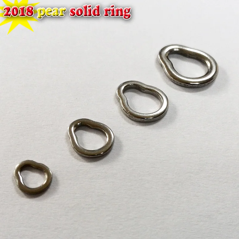 2020 for pear fishing solid ring best 304 stainless steel material size:SS S M L 500pcs/lot tool | Спорт и развлечения