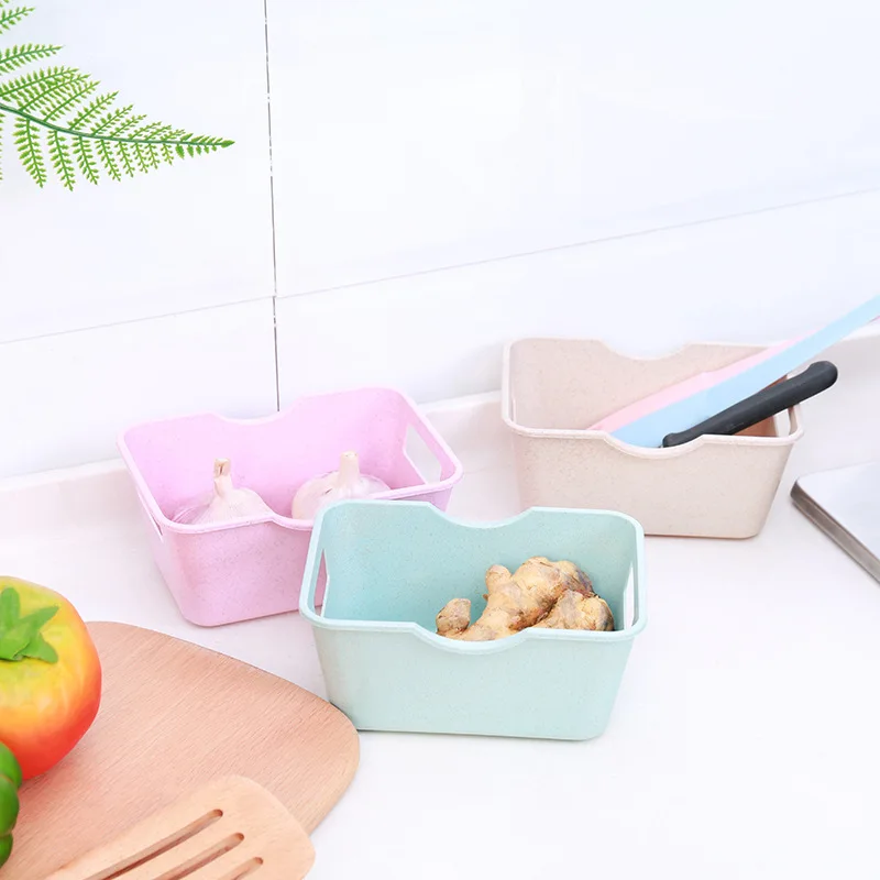 Настольная коробка для хранения пластиковая прямоугольная офисная канцелярских