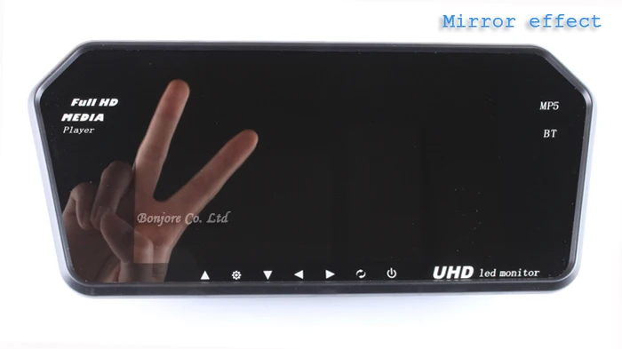 Koorinwoo Высокое разрешение 1024x600 TFT lcd 7 дюймов Парковка Обратный автомобильный монитор зеркало цифровой TF USB слот Bluetooth MP5 для автомобиля