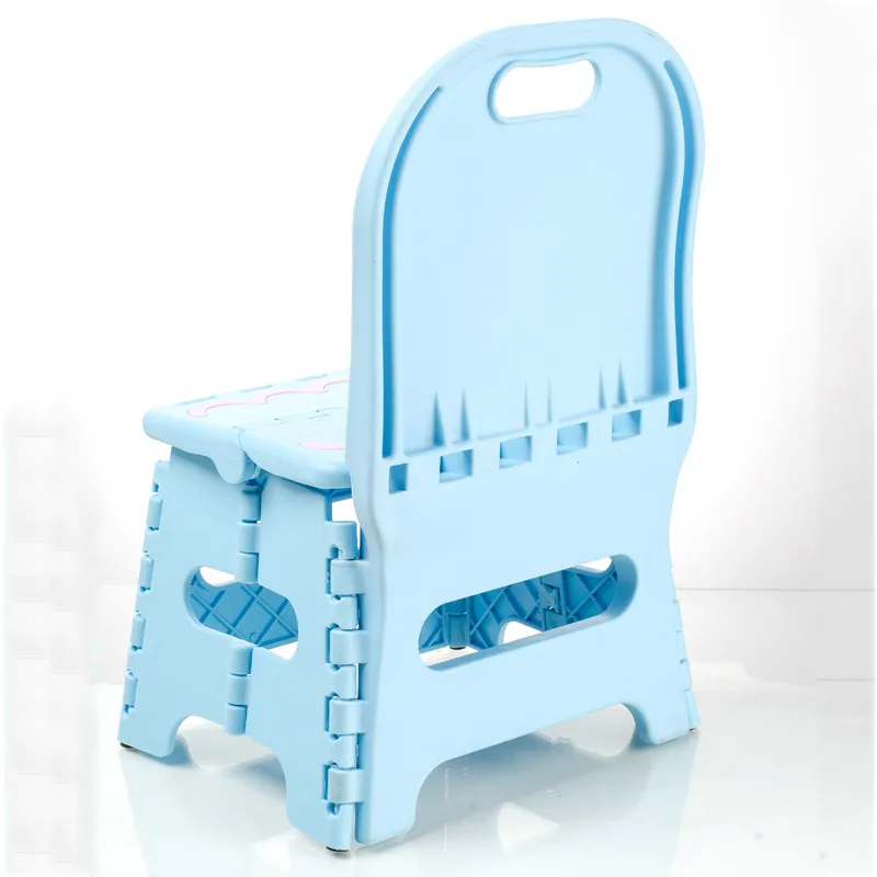 구매 아기 접이식 의자 등받이 만화 어린이 휴대용 플라스틱 작은 의자, 미니 귀여운 유아 의자 휴대용 의자