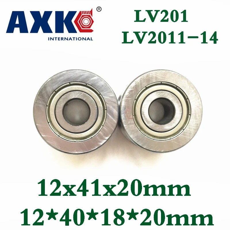 Axk V канавка направляющие роликовые подшипники Lv201 Zz Rv201/12 20 12*41*20 мм Φ 12*40*18*20 точные