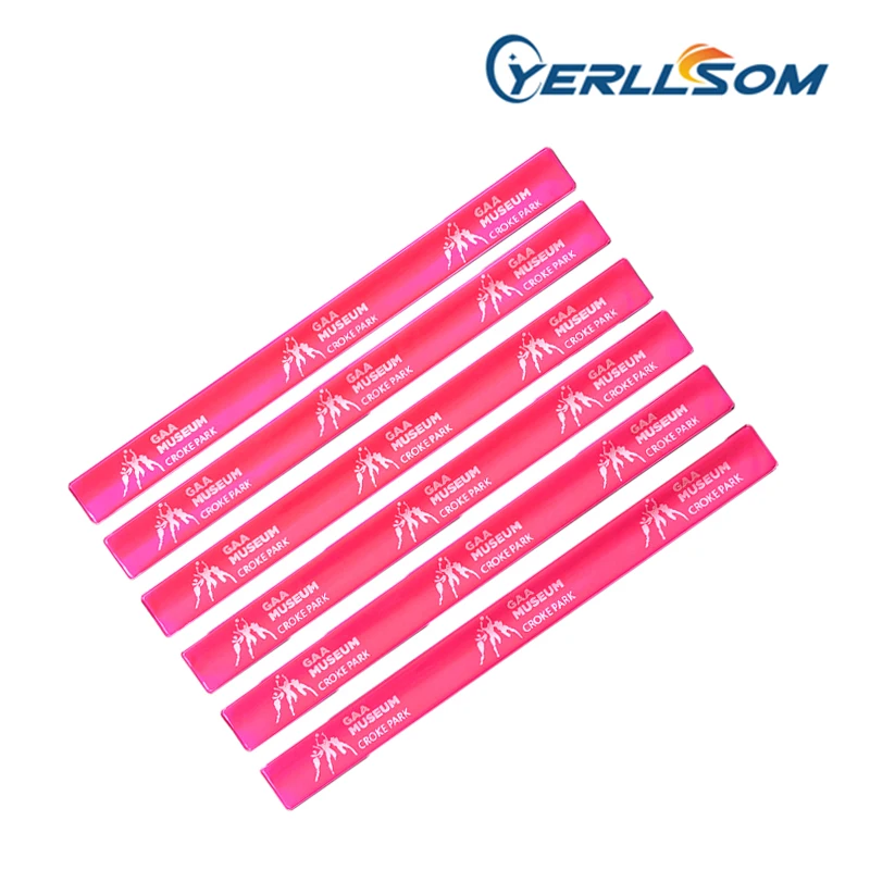 

Free Shipping 500pc/Lot 3*30cm reflective Wristbands printed personal logo or words for promotion gifts R031915