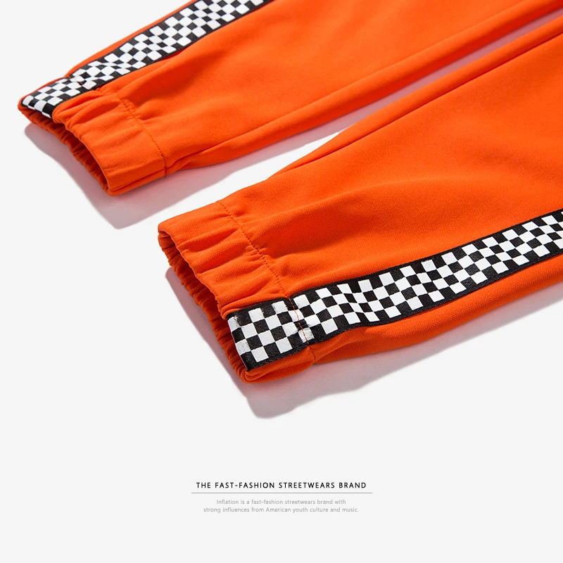 Инфляция Осень Мужчины s спортивная одежда брюки полоса сторона контрастный цвет