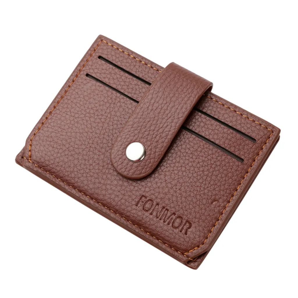 Мужской кожаный кошелек с отделением для паспорта Высококачественный короткий