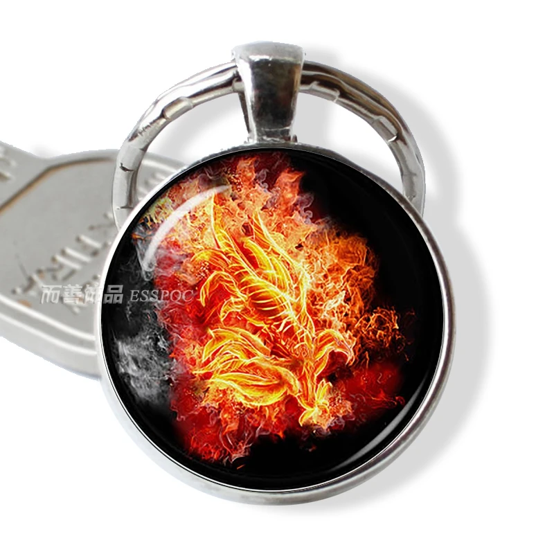 Подвеска в виде орла фиолетовый дракон Феникс оборотенок брелок ювелирные