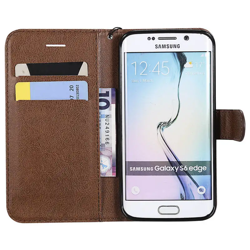 Чехол для Samsung Galaxy S6 Edge G925F из искусственной кожи с откидной крышкой S 6 S6edge G925 SM