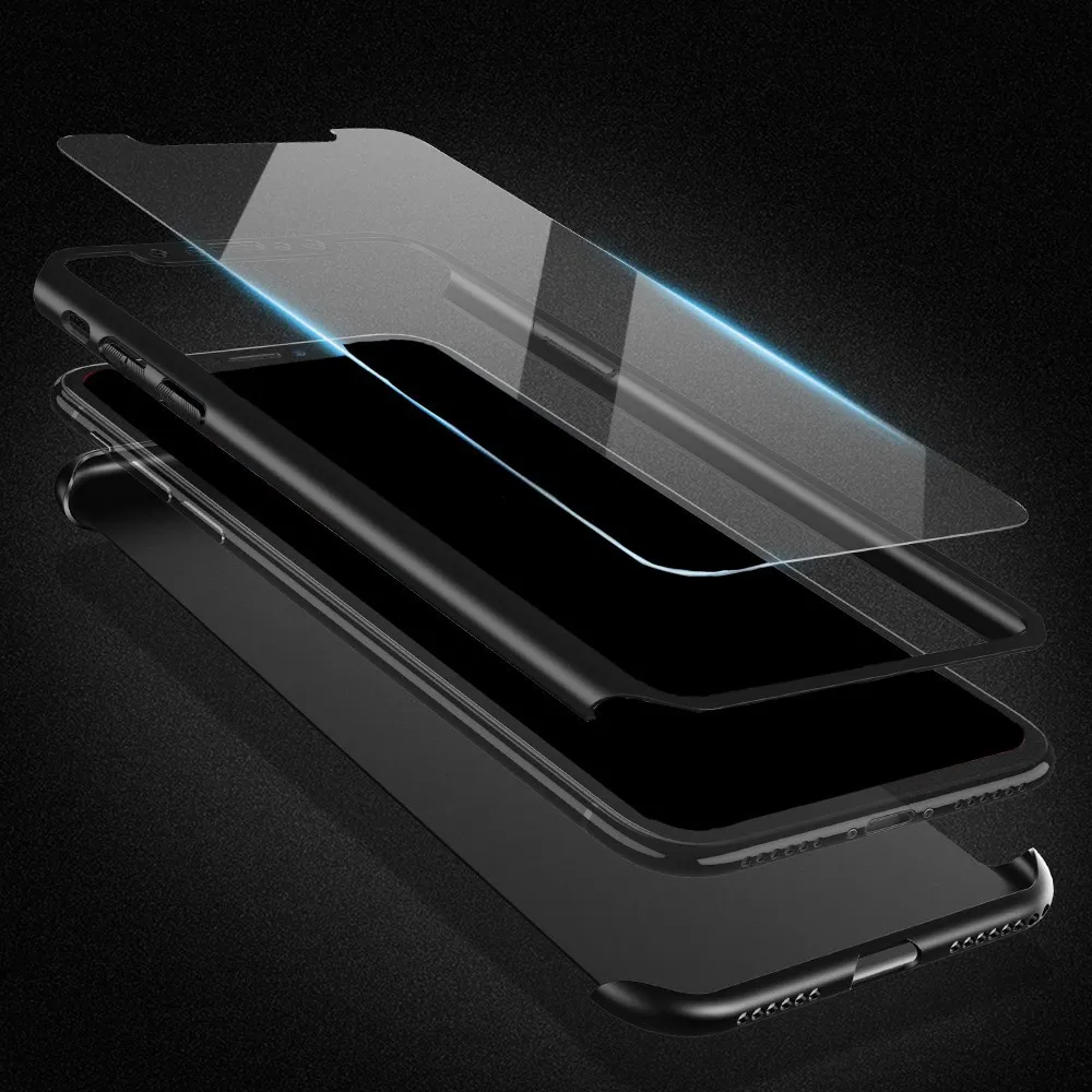 KISSCASE 360 Full Cover Phone Case for Huawei P10 P20 Mate 10 Lite Y9 Y7 Y6 Y5 2018 Protection Honor 8X Coque |