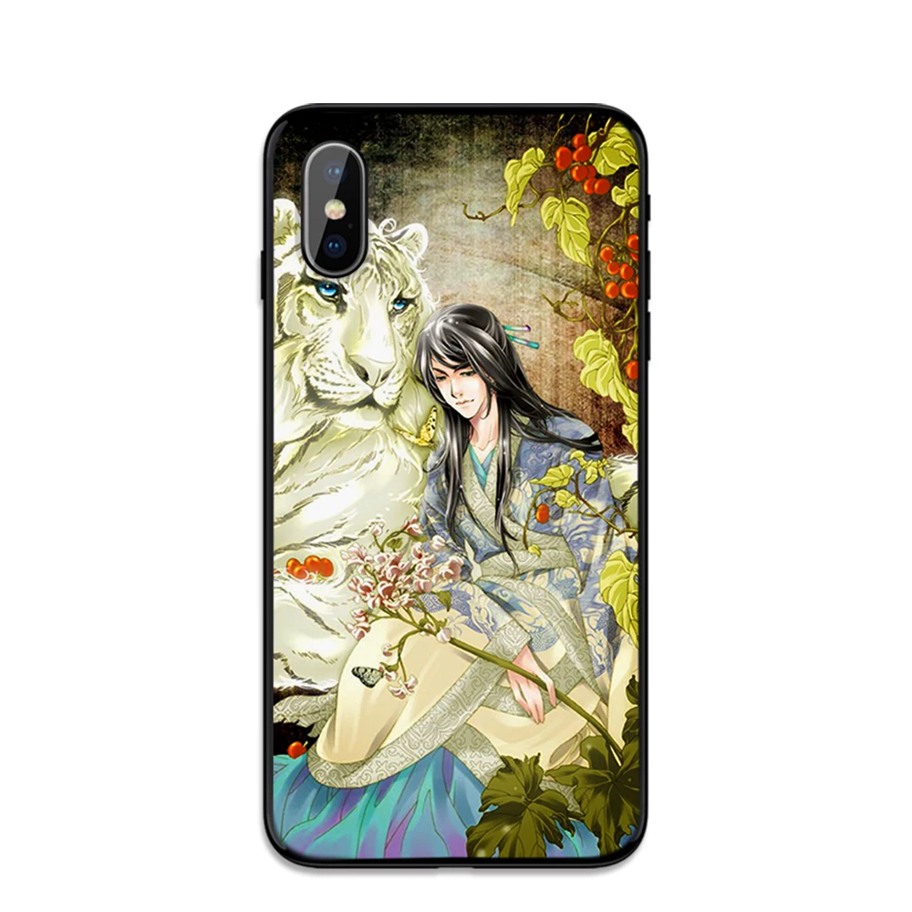 Красивый мягкий чехол из ТПУ с рисунком аниме для Apple iPhone 6 6S 7 8 Plus 5 5S SE X XS MAX XR
