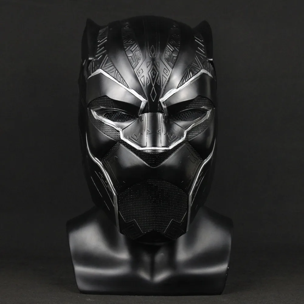 Черный маска Пантеры Косплэй латексный шлем T Challa wakanda костюм супергероя вечерние