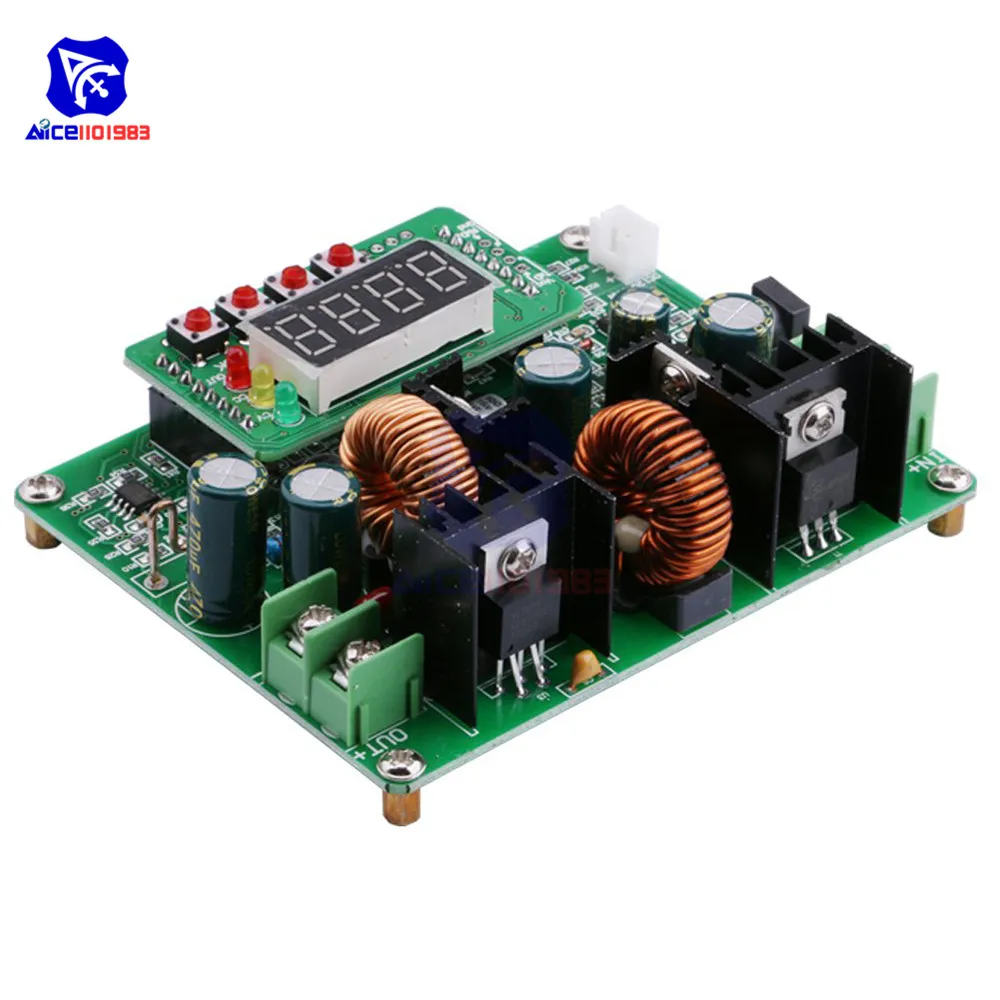 Diymore CC/CV DC 10 40V to 0 38V Step Up/Down Boost Buck Converter Module Солнечная зарядная плата светодиодный