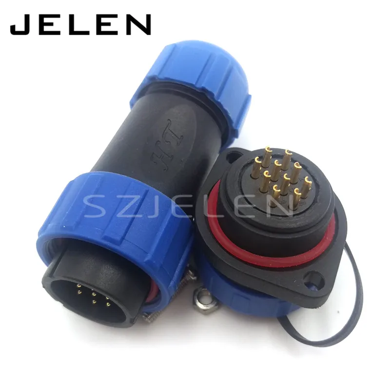 SP2110 10-контактный водонепроницаемый шнур питания светодиодный проводной разъем