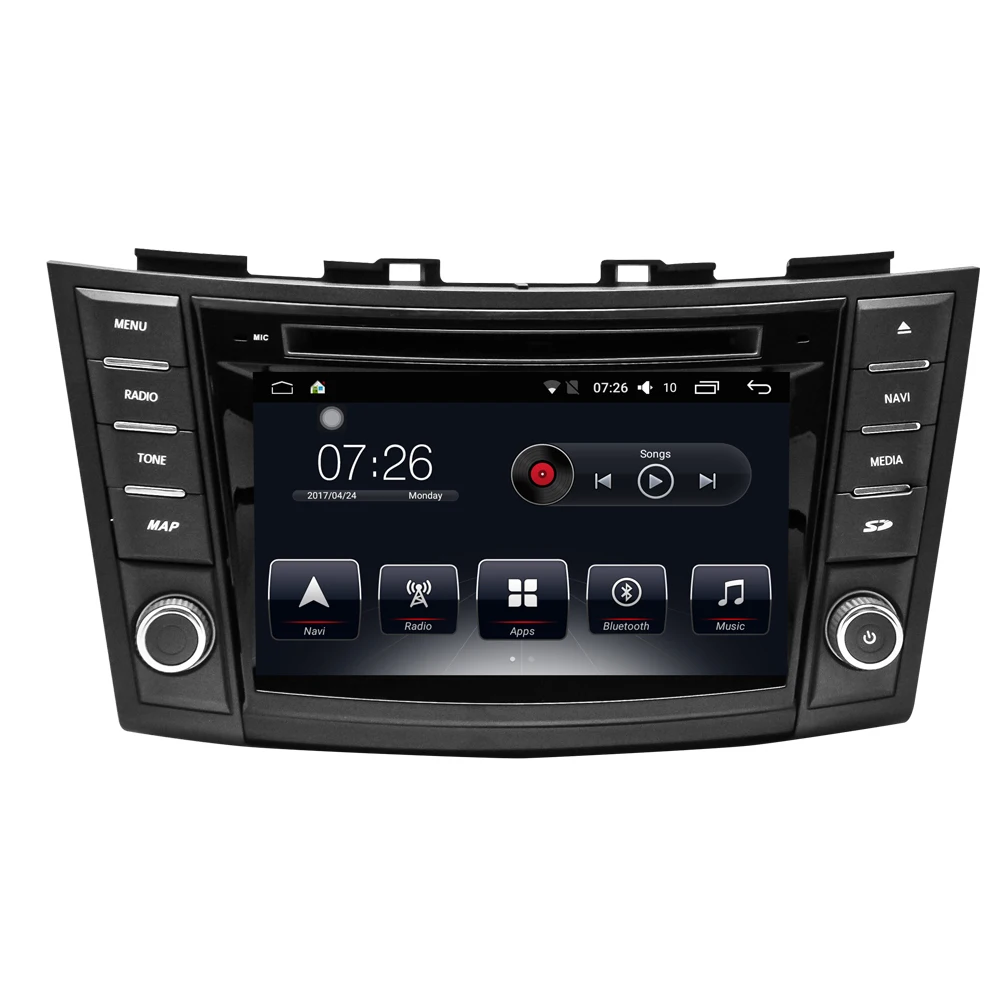 Автомобильный мультимедийный плеер 2 Din Android 7 1 автомобильный DVD для SUZUKI Swift 2005 2016