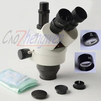 fyscope 3 5x 90x trinocular zoom stereo microscope head simul focal microscope 5050 split microscope