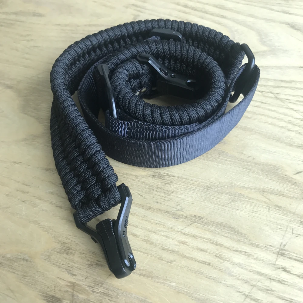 Пистолет слинг Паракорд винтовка Sling 550lb 2 точки Регулируемый ремень кемпинг инструмент для наружного применения