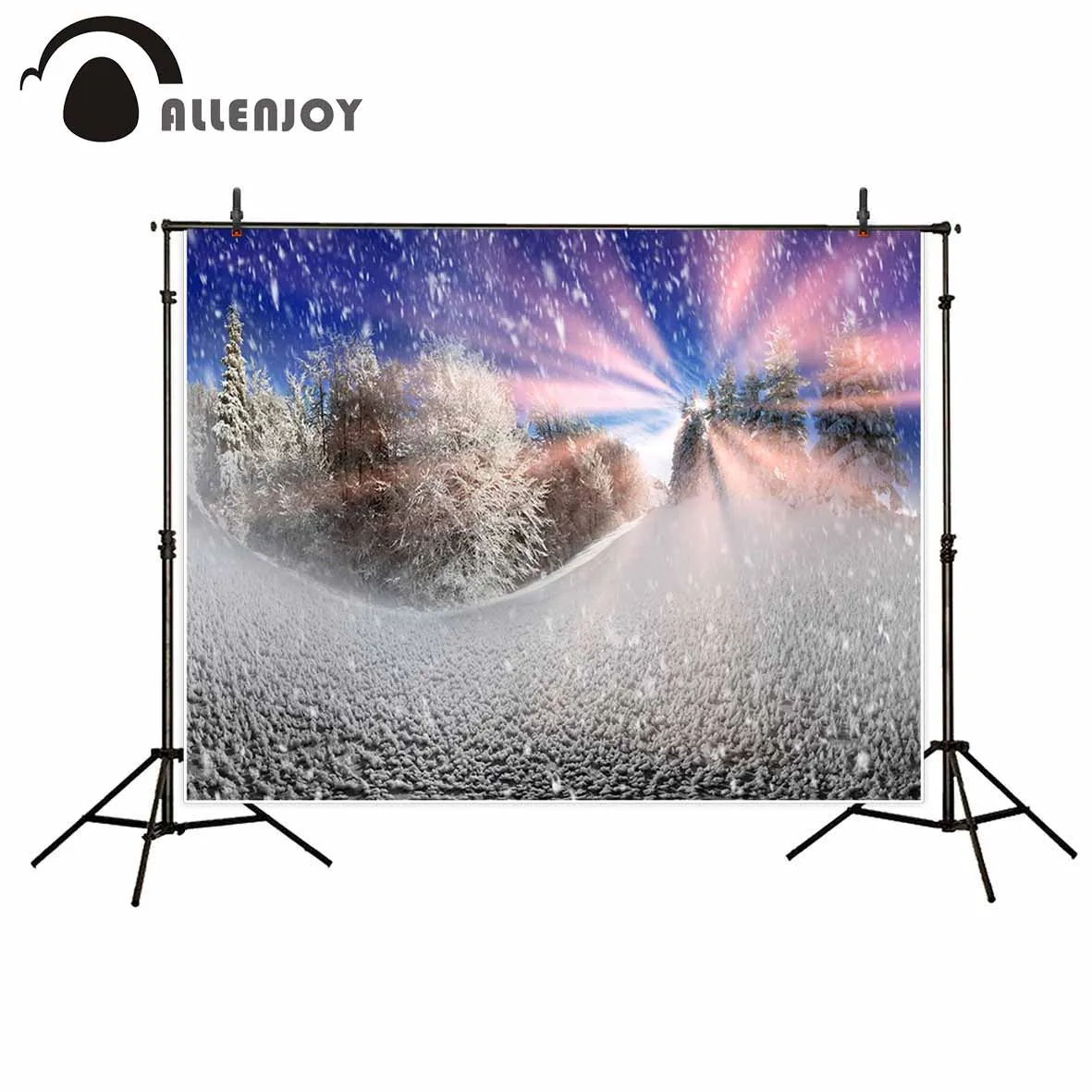 Allenjoy Виниловый фон для фотосъемки Sunny fantasy cedar зимний теплый новорожденных