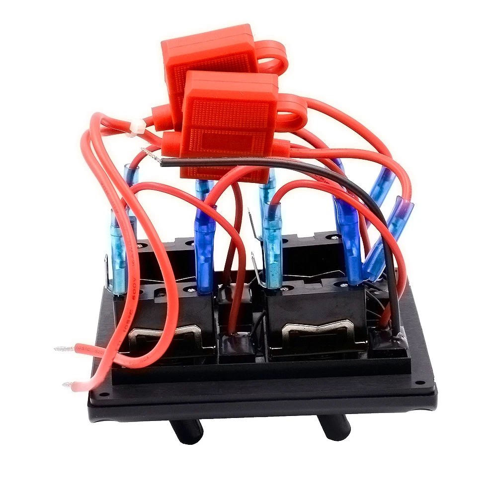 12 24 В Водонепроницаемая 4 х клавишная переключатель панель с предохранителем