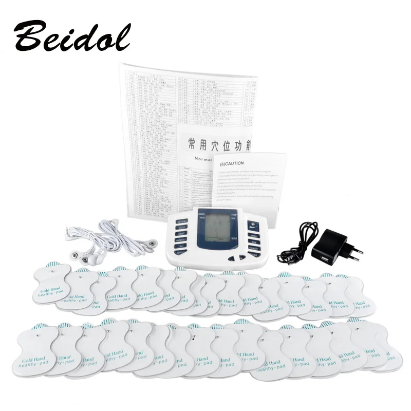 Электрический стимулятор мышц JR309 массажер с подушечками для тела уход за