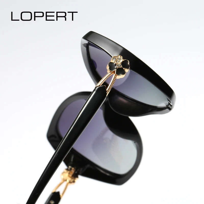 LOPERT брендовые дизайнерские поляризованные солнцезащитные очки кошачий глаз