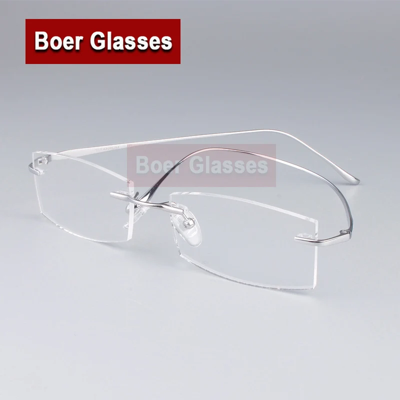 Очки мужские без оправы из чистого титана 9069(52 17 137)|brand eye glasses|eye glasseseye glasses brands |