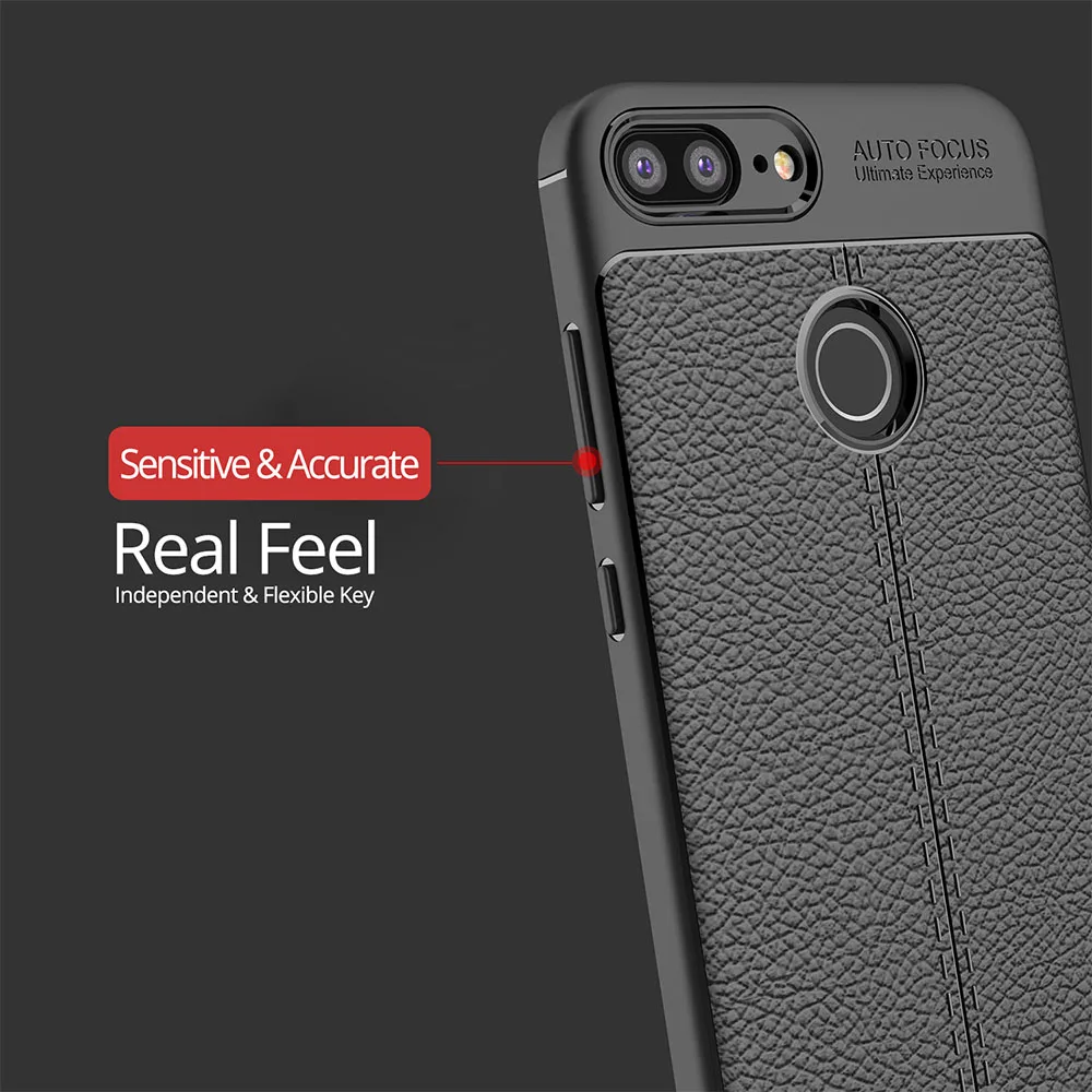Чехол для Huawei Honor 10 / lite 9 /Honor красный/черный/темно синий/серый деловой чехол