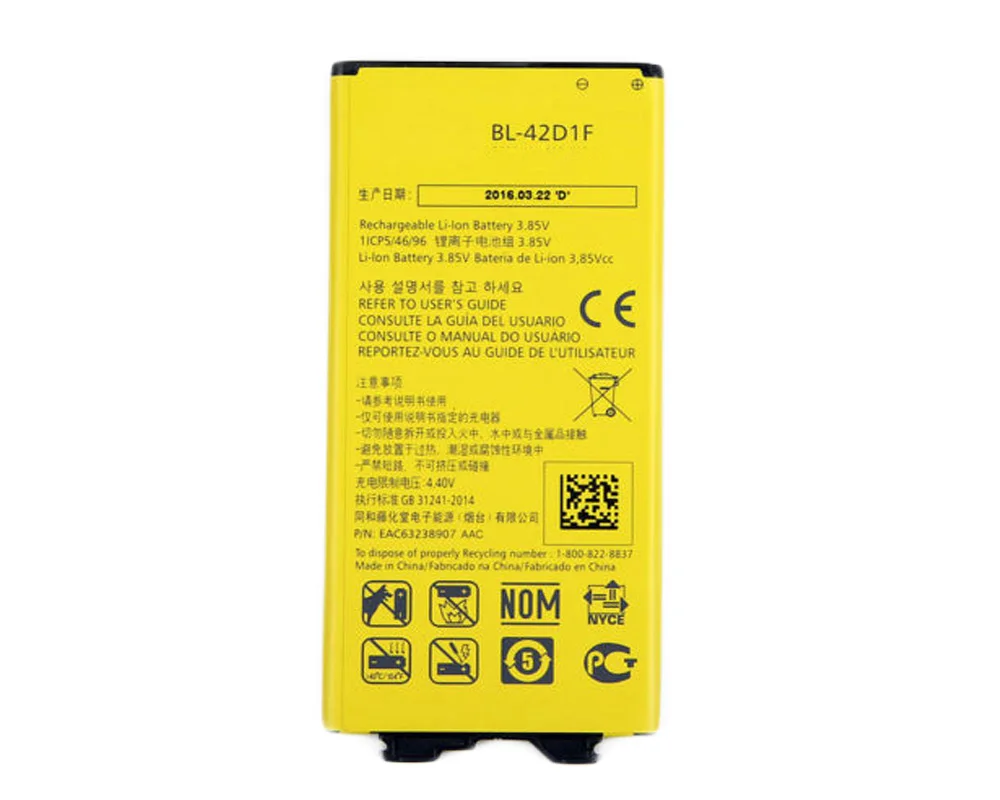 ISUNOO 10 шт./лот 2800 мАч BL 42D1F Аккумулятор для LG G5 H868 H860N H860 F700K H850 H830 H820 VS987 LS992 US992 F700L F700S