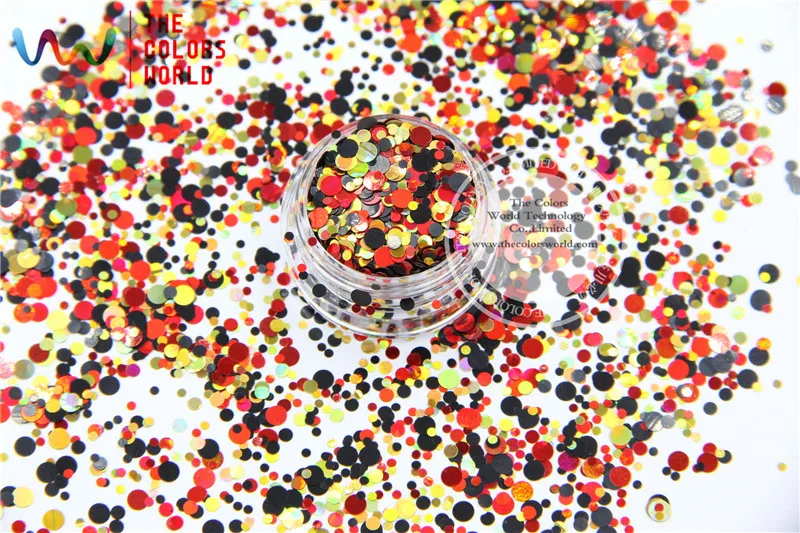 Точечные фигуры разных цветов круглые Блестки для дизайна ногтей гель макияж и