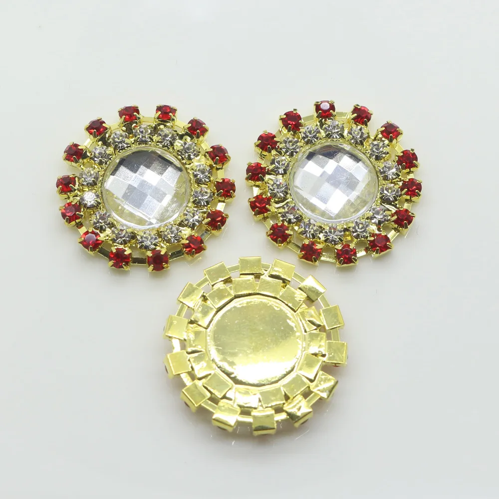 10 шт. круглые алмазные пуговицы 25 мм|rhinestone buttons|diamond buttonsflat back buttons |
