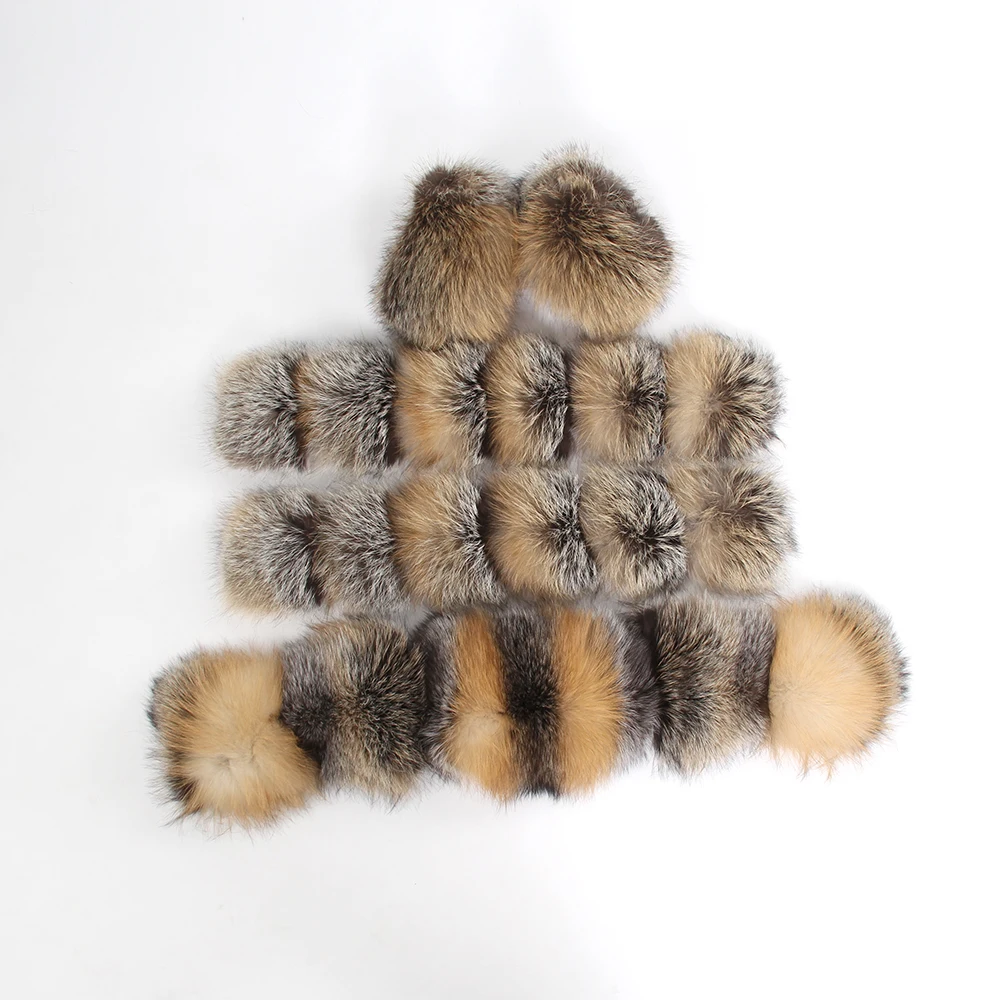 JAZZEVAR большой меховой воротник с капюшоном из натурального Лисьего меха