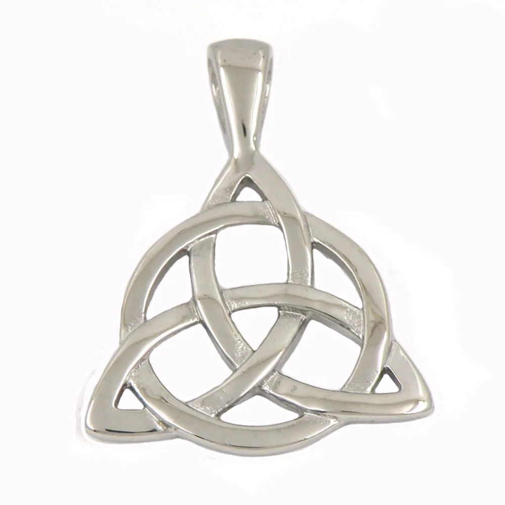 FANSSTEEL ювелирные изделия из нержавеющей стали ирландский треугольник кельтский