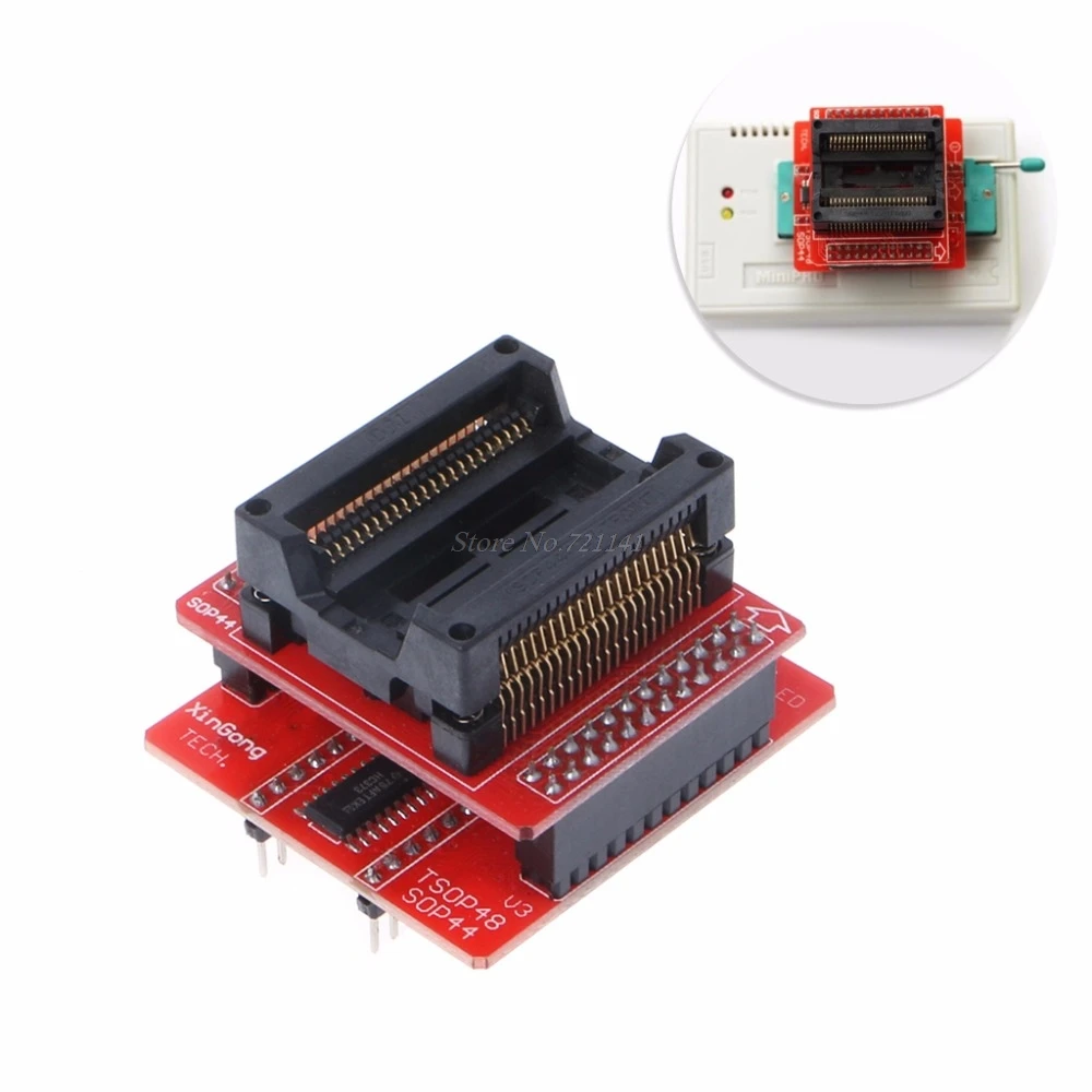 Программатор V3 TSOP48 PSOP44 на DIP40 USB Eprom адаптер для TL866CS TL866A интегральные схемы Прямая