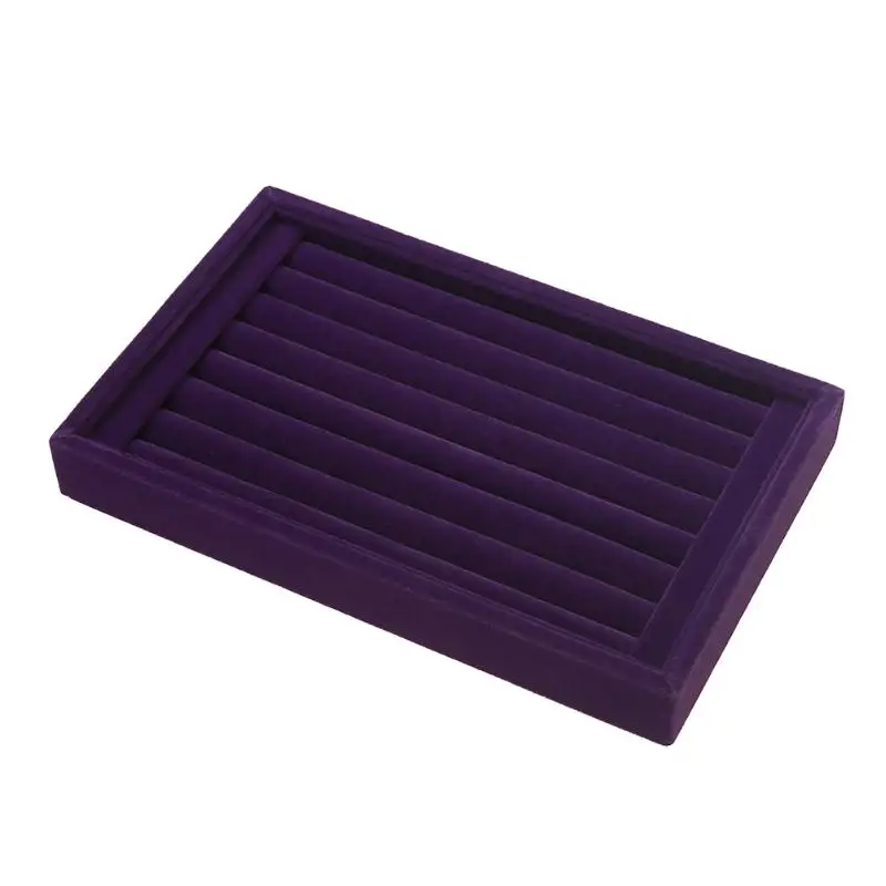 Модные замшевые серьги-гвоздики, кольцо, ювелирная шкатулка для украшений, шкатулка для украшений, подставка для колец, серьги caja, горячая Распродажа