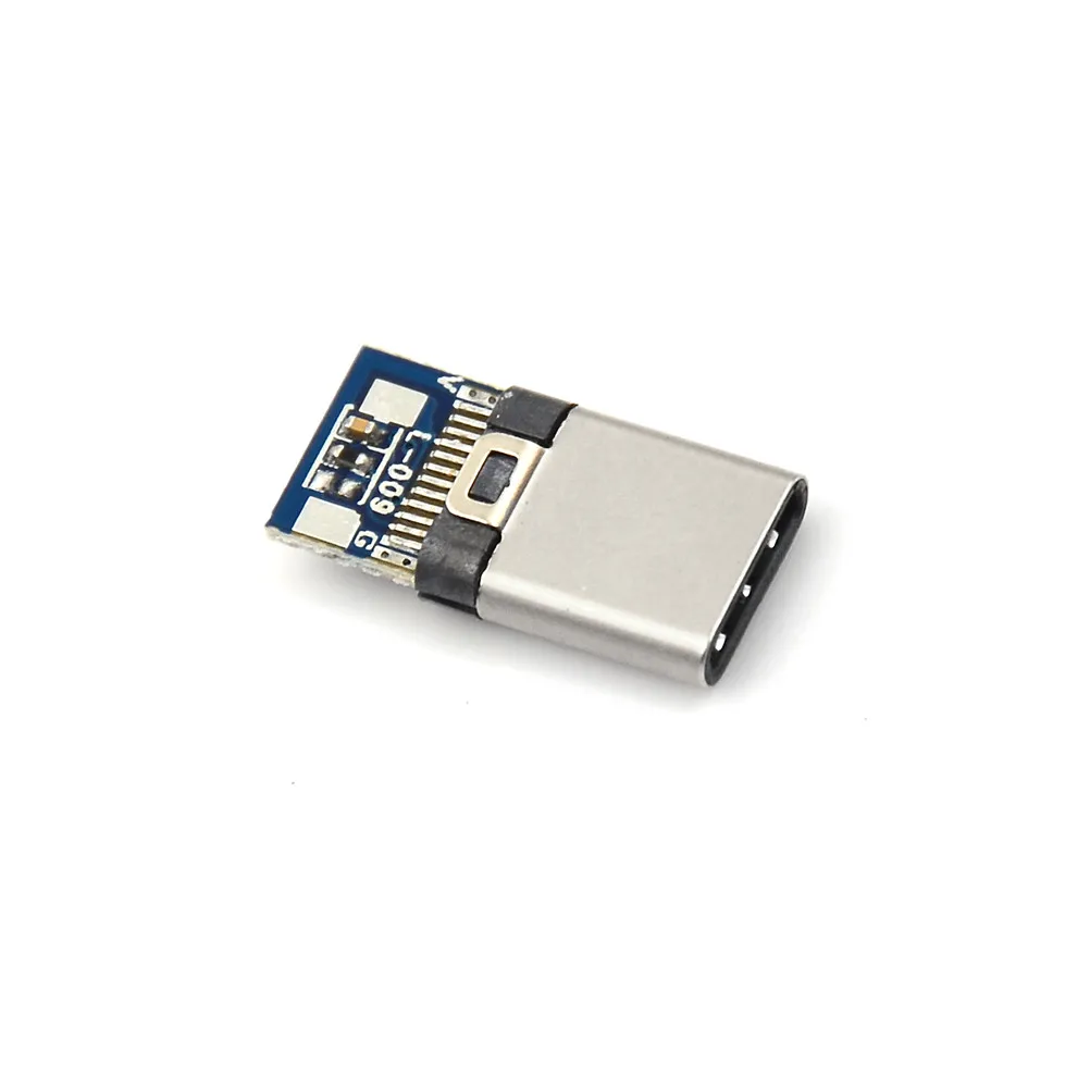 2pcs USB 3.1 Type C Male Plug Socket Attached PC Board SMT DIY Solder Cable | Обустройство дома