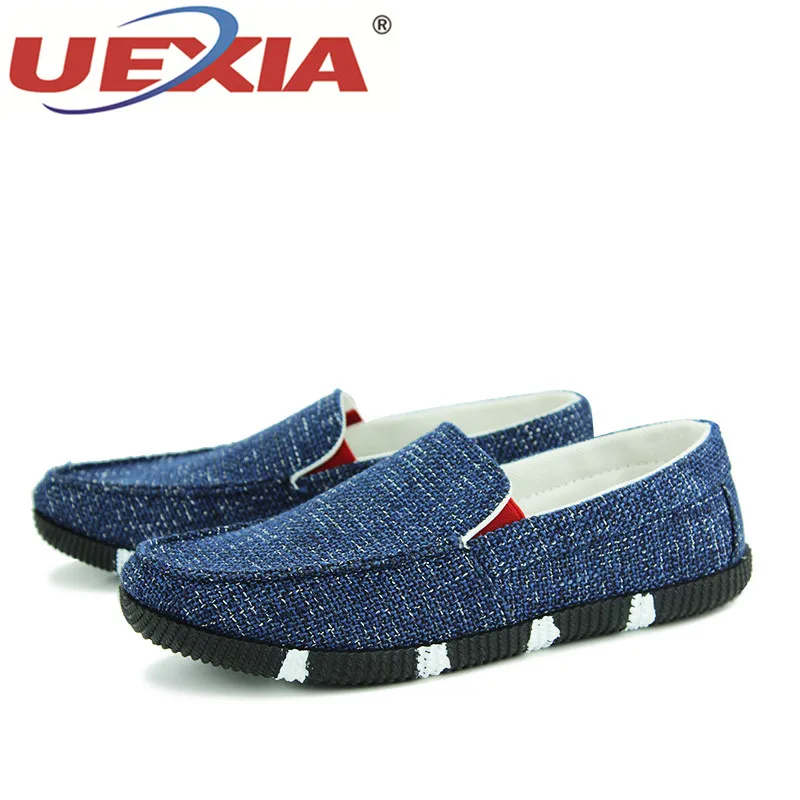UEXIA Casual Men Shoes Summer Moccasin Slip on Sneakers Designer Male Flats Canvas Alpargatas Zapatillas Superstar | Обувь