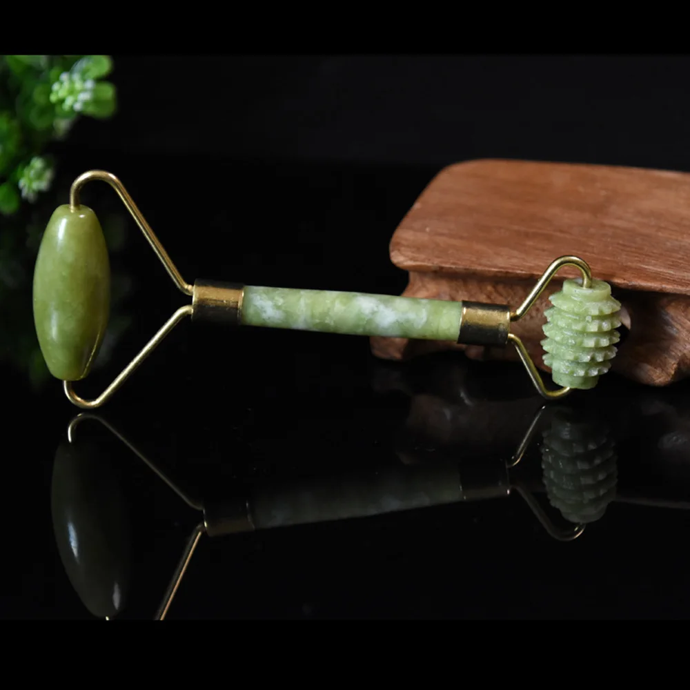 Natural Jade Stone Face Massager Body Face Slim Roller Wrinkle Removal Beauty Women Facial Care Tool Drop shipping