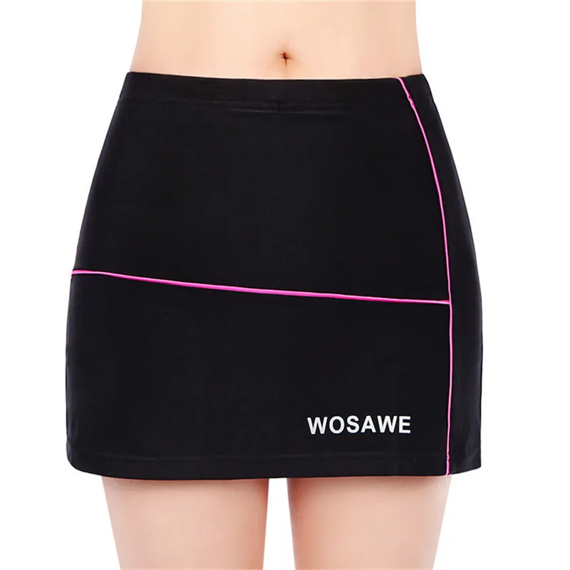 Wosawe blackmimi плиссированные SkirtsQuick высохнуть велосипедные юбки + лайкра силиконовый