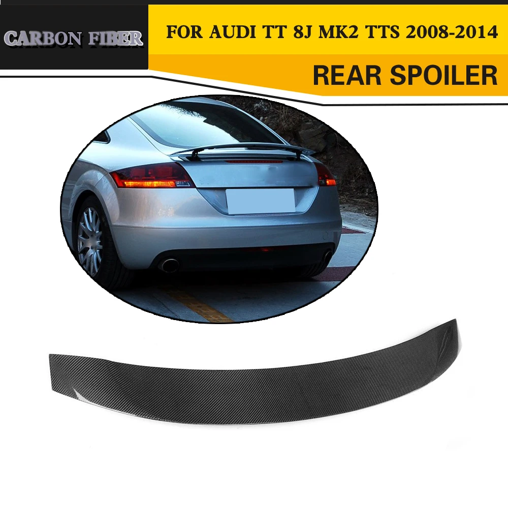 Задний спойлер для AUDI MK2 TT 8J TTS Sline Coupe Convertible 2008 2014 задний крыло багажника из